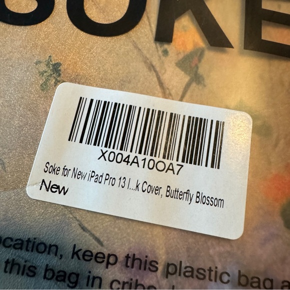 NWT iPad Pro 13 case butterfly floral hard case cover - Picture 6 of 7